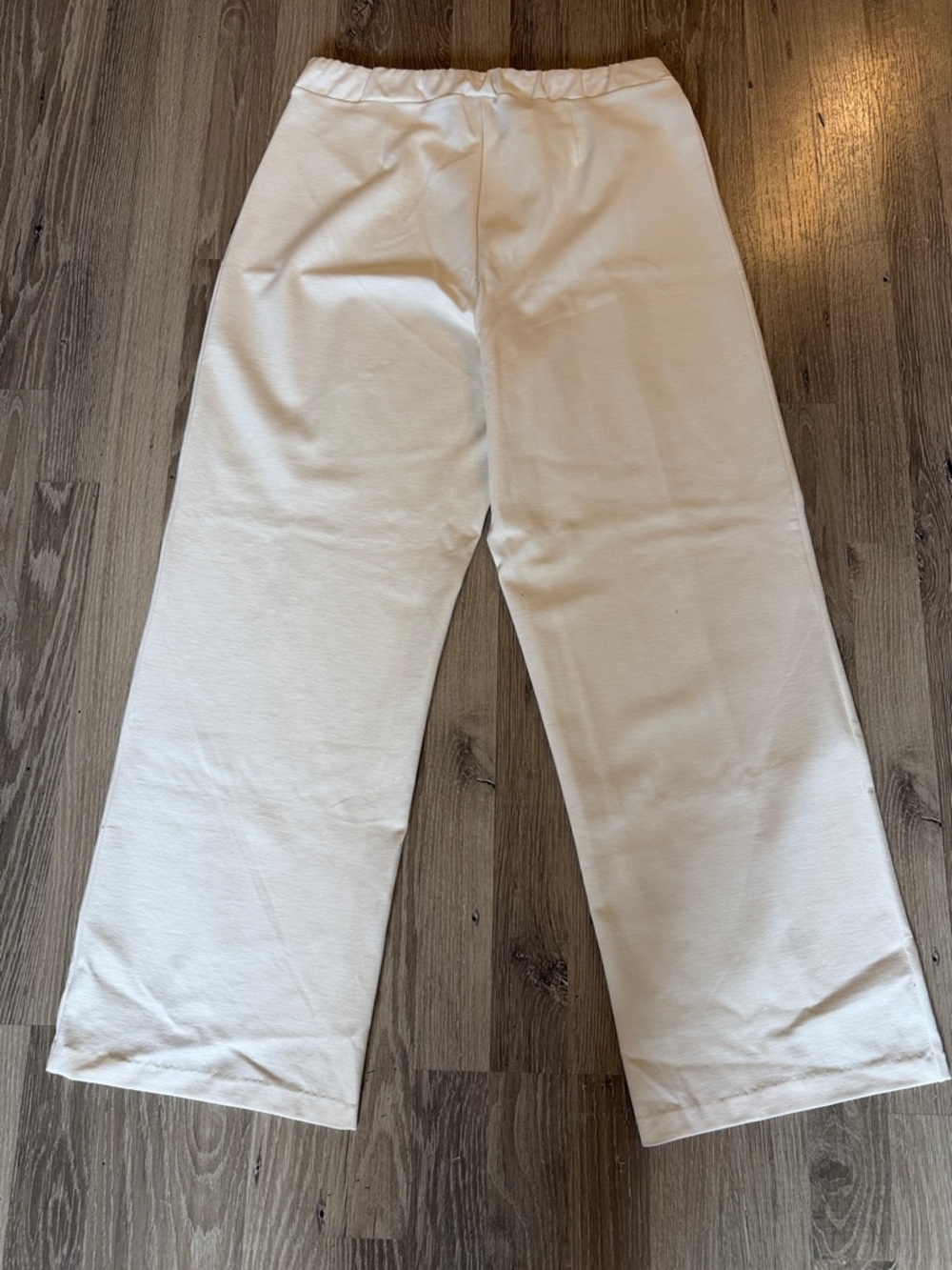 J. Jill White Elastic Waist Knit Trousers Size M - Picture 3 of 3